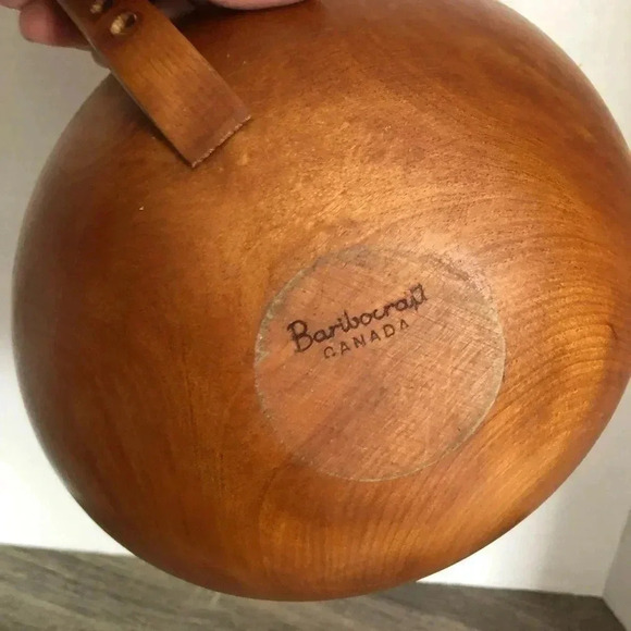 Vtg Baribocraft Wood  Handled Bowl - Picture 5 of 9
